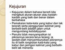 Arti Jujur Secara Bahasa Adalah